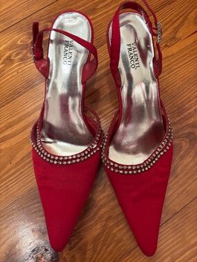 Vintage satin heels